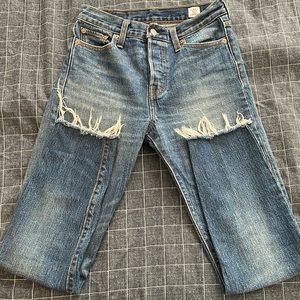 Levi’s wedgie jeans